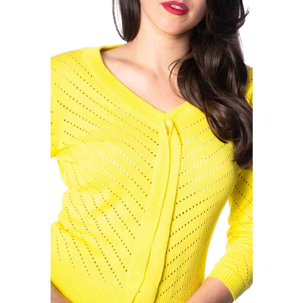 Dancing Days - CHARLIE CHEVRON Top - Geel